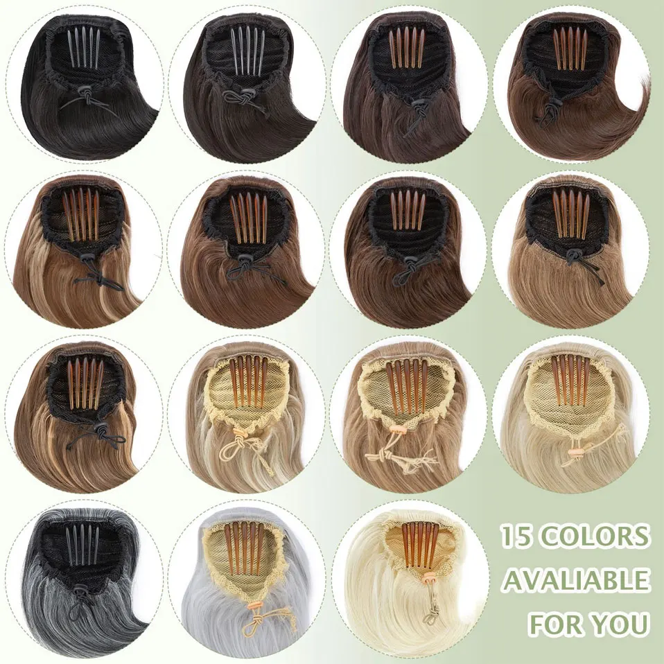 BENEHAIR-Extensión de cabello sintético para mujer, moño Scrunchy, extensión de cabello Updo, Donut, moño con cordón, moño falso