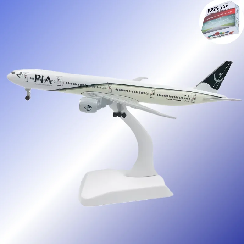 

Metal Aircraft Model 20cm B777 Pakistan Plane Model Replica With Landing Gear Alloy Material Aviation Simulation Gift Collect