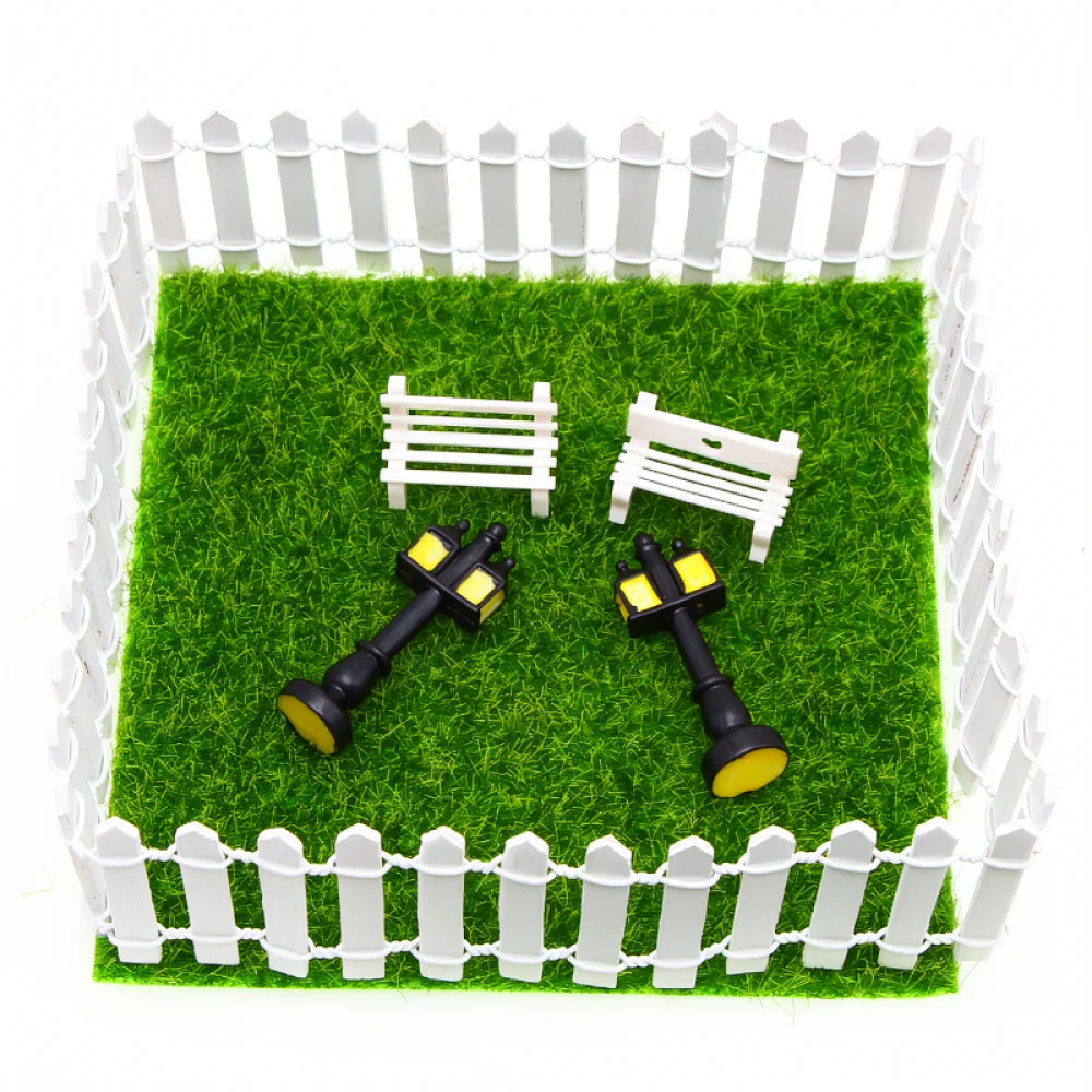 Decorative Miniature Wooden Fence For Fairy Garden Accessory Micro Landscape Ornament Craft Project Plant Pot Edging