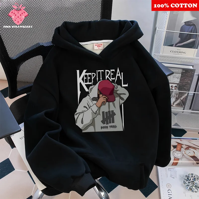 

Oversize Street Plush Hoodie Men Women Autumn Winter 2025 New Cotton Long sleeves Warm Pullover Sweatshirt Y2k Top Mens clothing