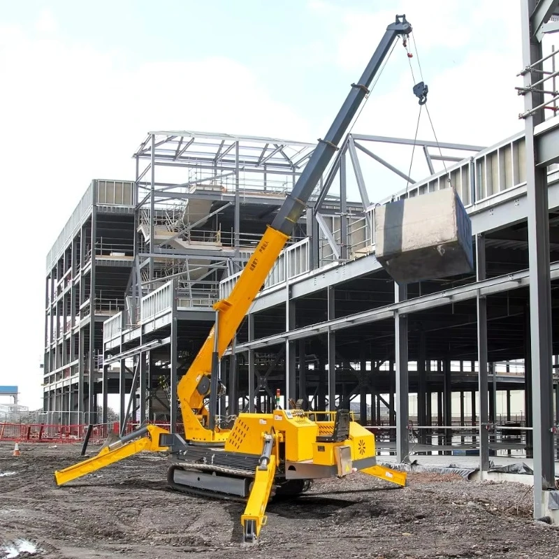 Customized Spider Crane 10 16 19m Lifting Height Long Boom Spider Lift Capacity 3 5 8 10Ton CE Approved Spider Crane
