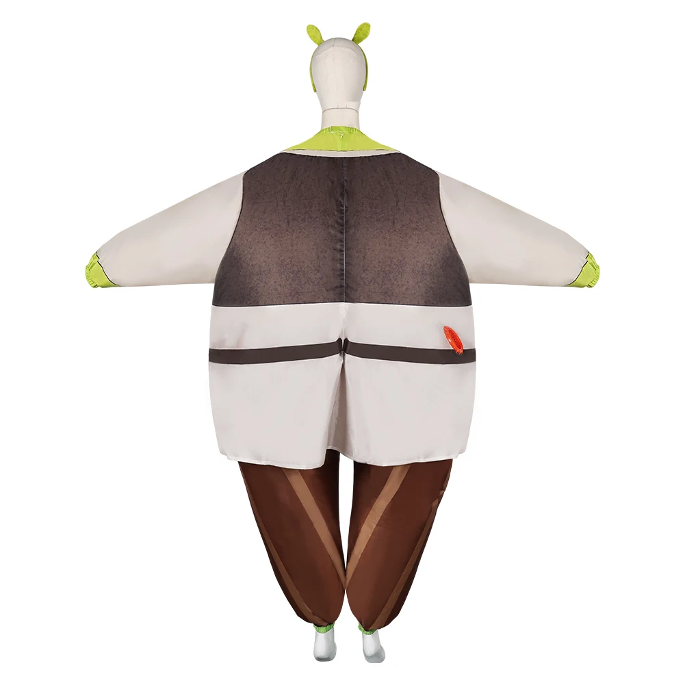 Inflation Pump Shrek Cosplay Inflatable Clothing Costume Monster Fiona Hair Band Party Outfits for Adult Halloween Carnival Suit view 4
