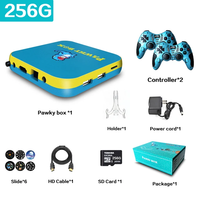 

Pawky Box Retro Game Console For PS1/SMS/N64/PSP 50000+ Super Console Box Video Games Player 4K Wifi TV Out Family Gaming Fun