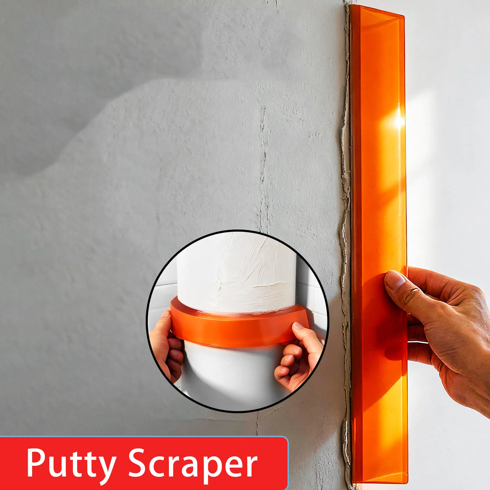 

2PCS Plaster Trowel, Curved and Flexible, High-Tensile Strength, Plaster Repair Tool, Wall Cutter, Joint Filler, 30 cm, 50 cm