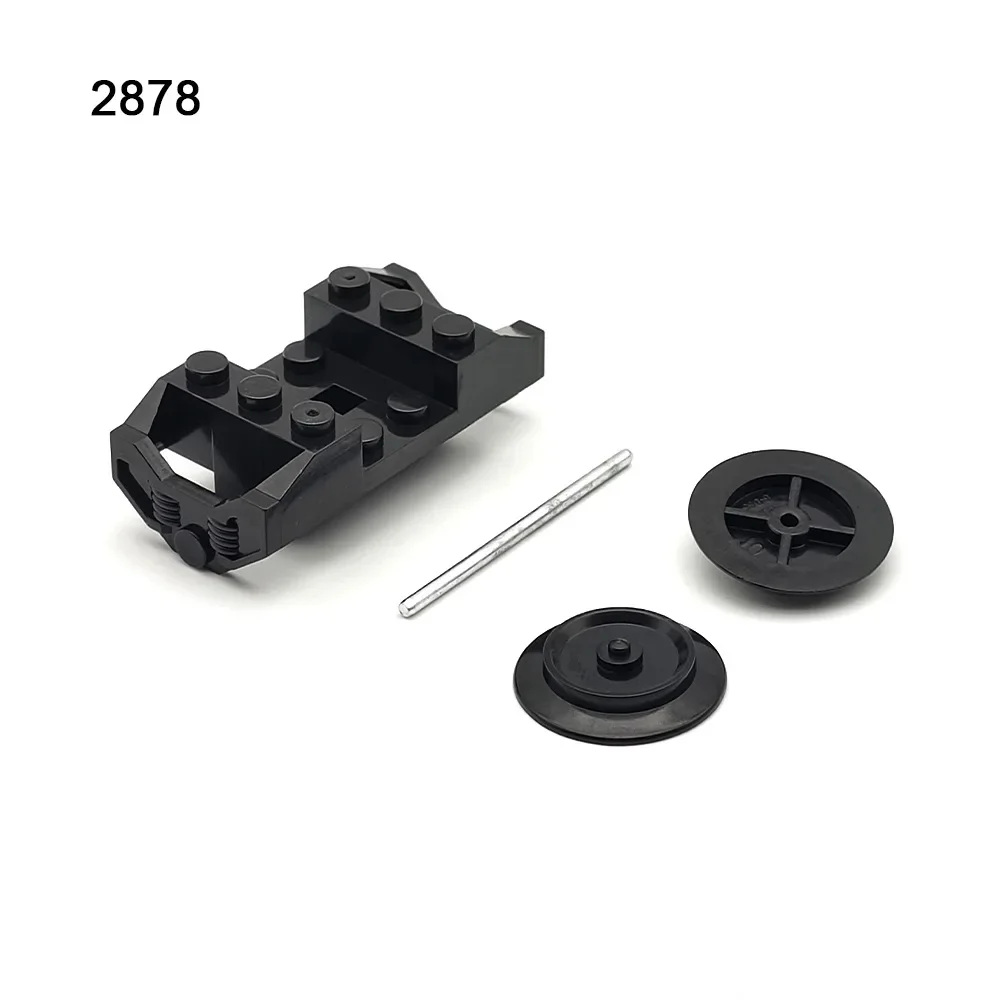 Klocki konstrukcyjne wagon kolejowy wagon pociągowy MOC ​ ​ Części do kół silnikowych Złącza magnetyczne Łącznik Klocki Zabawki Kompatybilne z LEGO