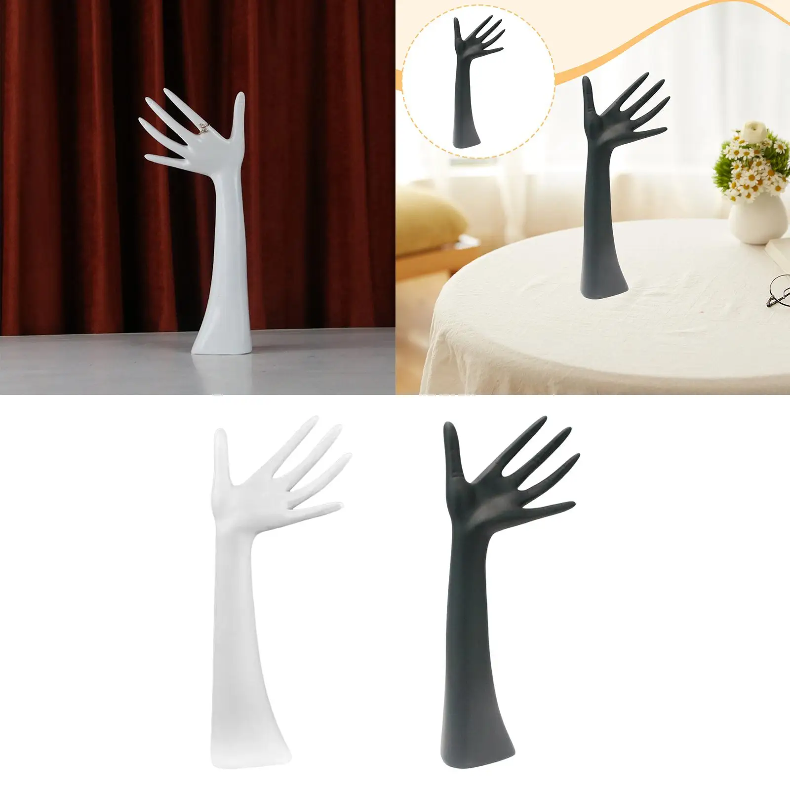 

Jewelry Display Stand Necklace Ring Stand Mannequin Hand Jewelry Organizer for Showcase Retail Shop Home Countertop, Desktop,