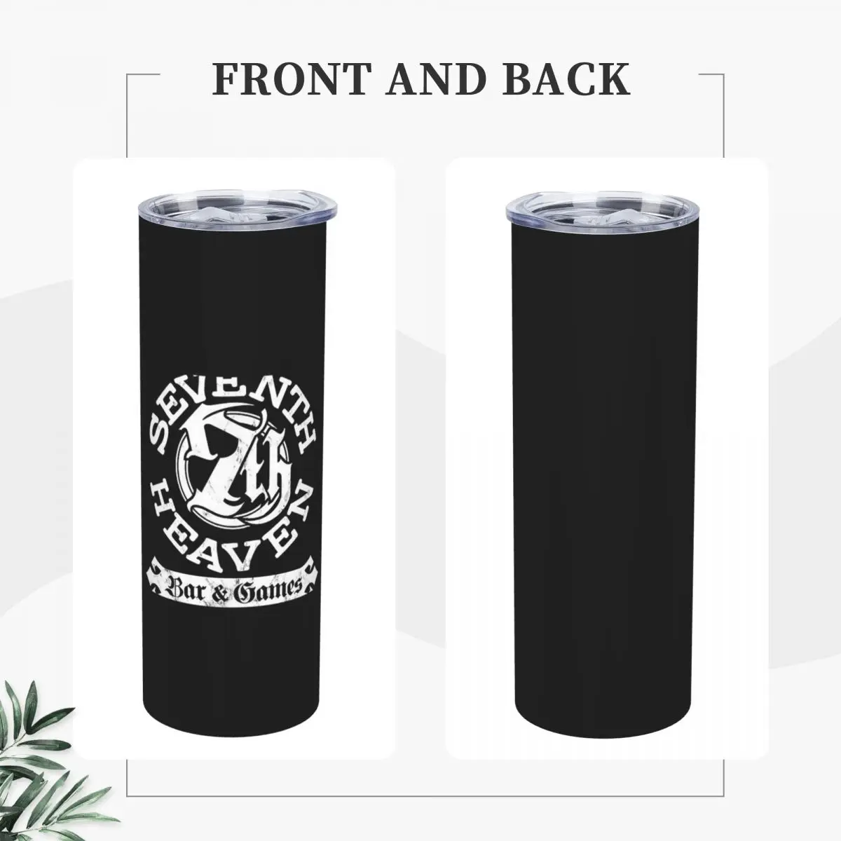 Sector 7 Seventh Heaven Bar (Whi Stainless Steel Tumbler Vacuum Insulated Mug Thermal Cold Bottle Straws With Lid 20oz