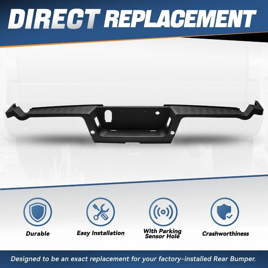 2017-2022 F250 F350 슈퍼 듀티 호환 범퍼 스텝 패드 센서 홀 포함 차량 보호 및 쉬운 접근 향상