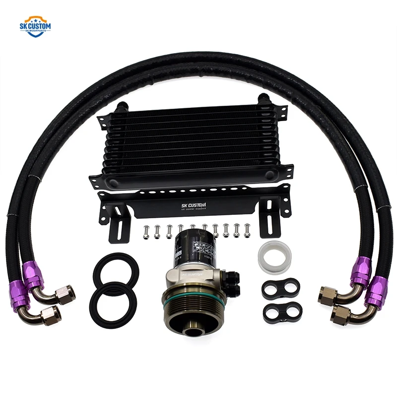 CUSTOM 10 Rows Engine Oil Cooler Kit For Lexus IS250 IS300 GS250 NX200t 1GR 2GR 3GR 4GR Car Radiator Kit