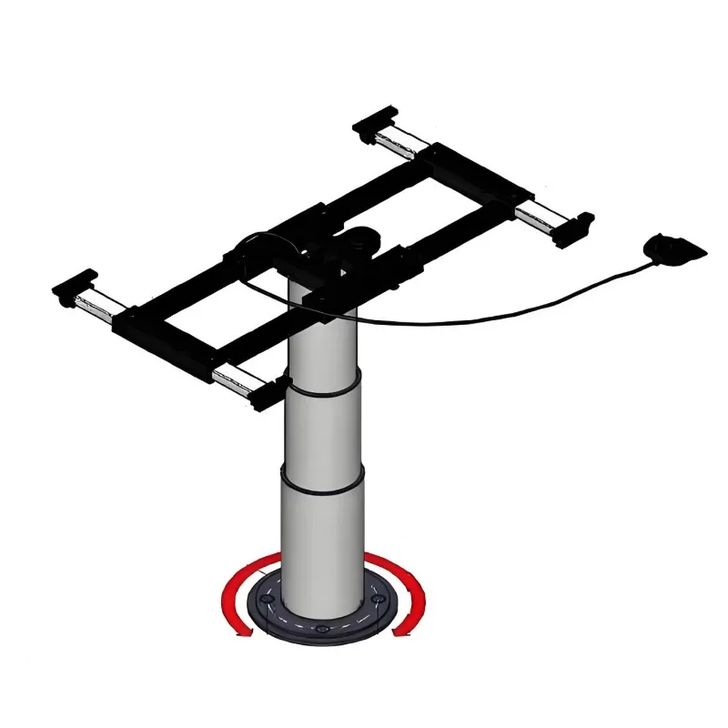 RV rotating lifting table legs accessories sliding aluminum alloy table frame legs