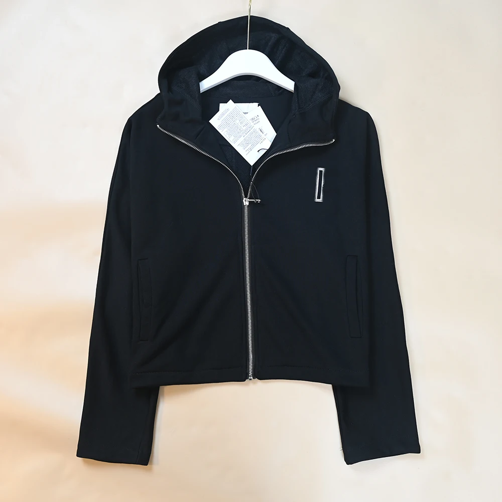 New Women's Embroidered Letter Hooded Zipper Long Sleeve Open Cardigan Sweatshirt Casual Style Autumn 2026 Other Material 100%