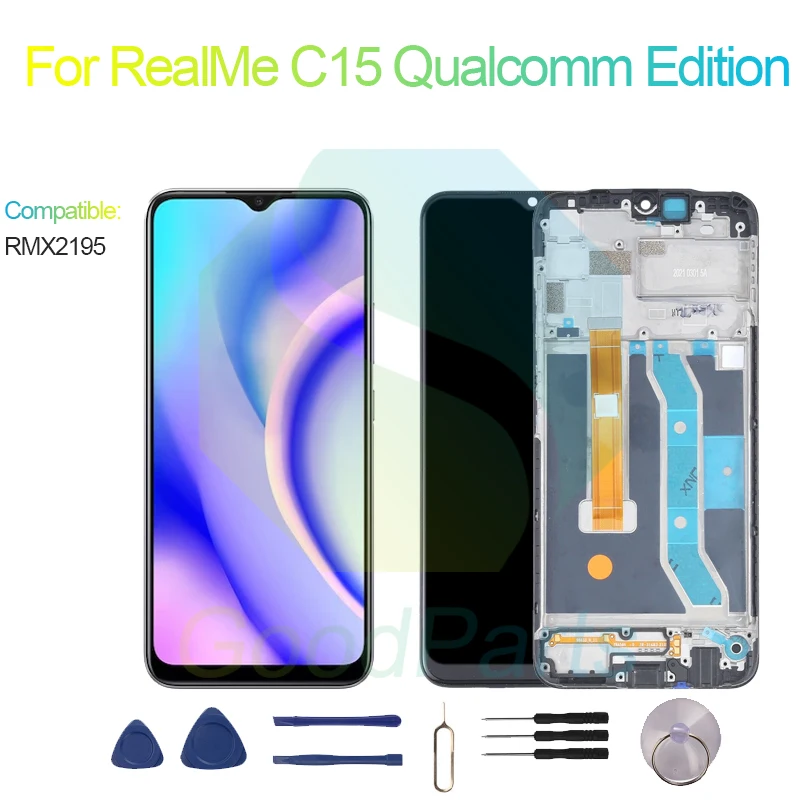 

For RealMe C15 Qualcomm Edition Screen Display Replacement 1600*720 RMX2195 C15 Qualcomm Edition LCD Touch Digitizer