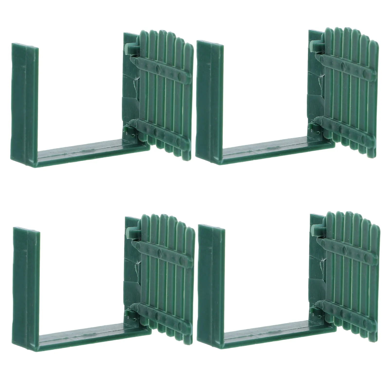 

4Pcs Plastic Fence for DIY Miniature Houses Garden Farm Scenes Dollhouse Landscaping Accessories Mini Picket Fence Set Kids