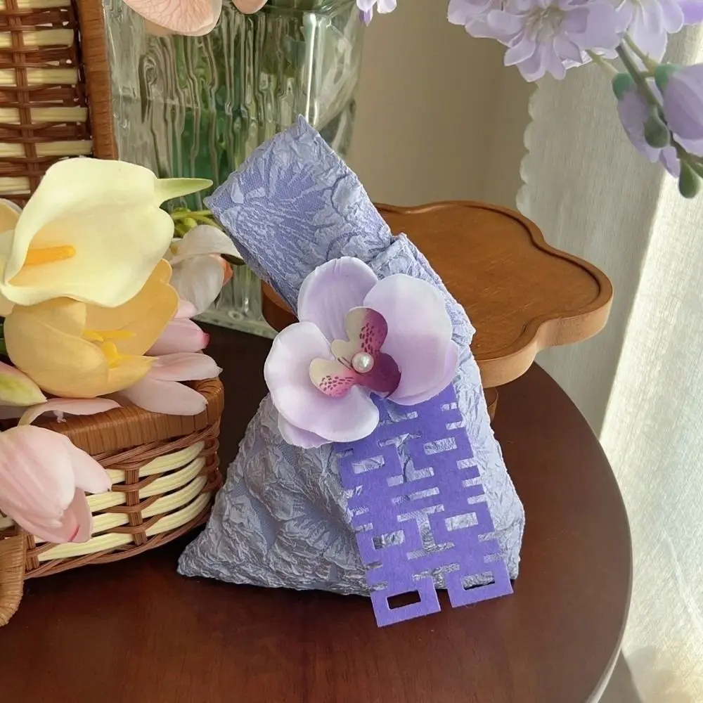 زهرة قلادة شرابة عقدة حقيبة المعصم الطباعة السنة الصينية الجديدة الزفاف كيس الحلوى حقيبة مستحضرات التجميل مزاجه العنصر الصغير الحقيبة #3