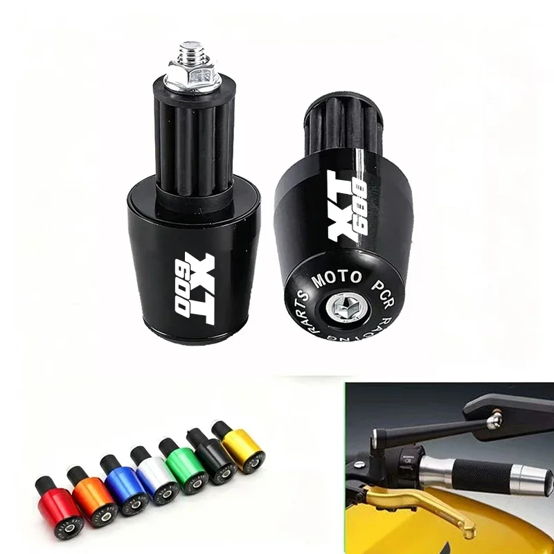 For Yamaha XT600 XT 600 XT600Z XT600E XT600ZE CNC Aluminum Motorcycle Accessories Handlebar Grips Ends Handle Bar Cap End Plug