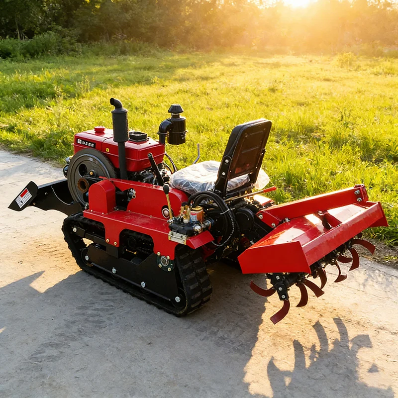 

Customized Multifunctional Small Crawler Rotary Tiller, Farm Plowing Machine & Agricultural Micro Tiller Equipment