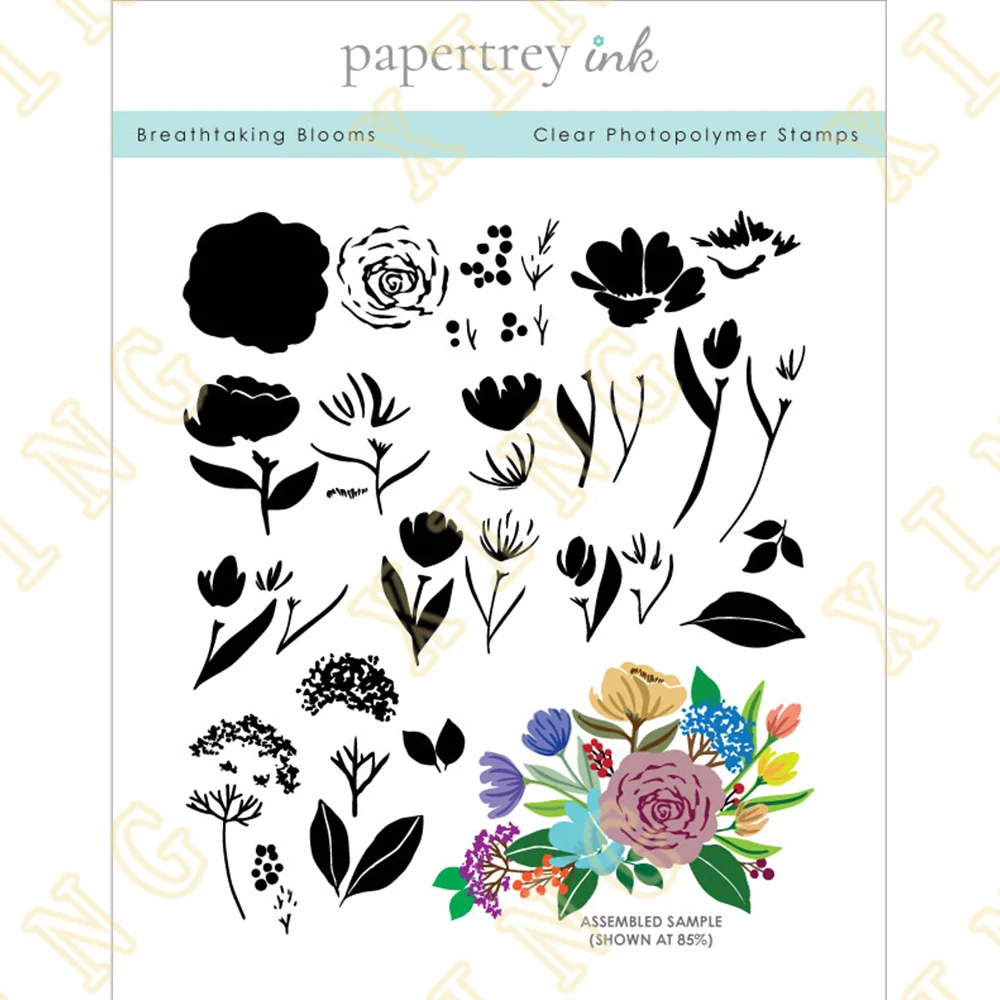 

New Breathtaking Blooms Metal Cutting Dies Clear Stamps Scrapbook Diary Decoration Embossing Stencil Template Diy Greeting Card