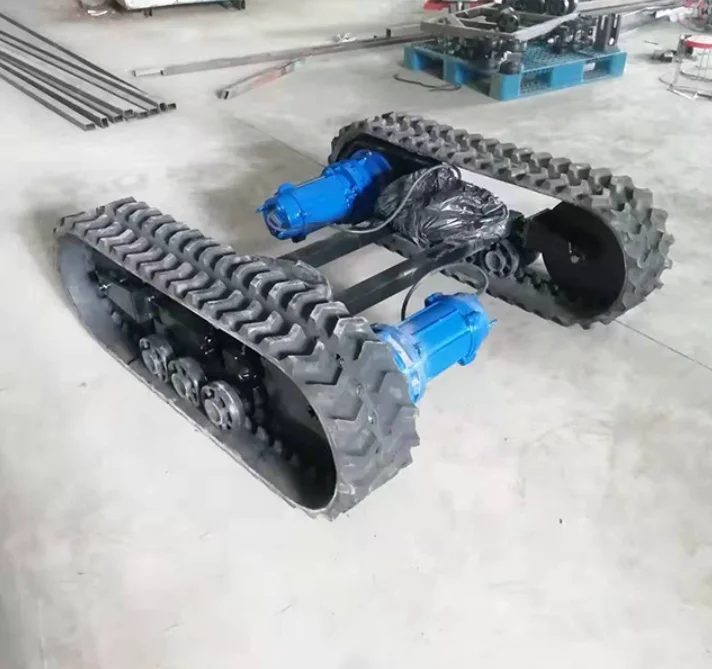 Remote Control Electric Crawler Rubber Tracked Carrier Chassis Undercarriage