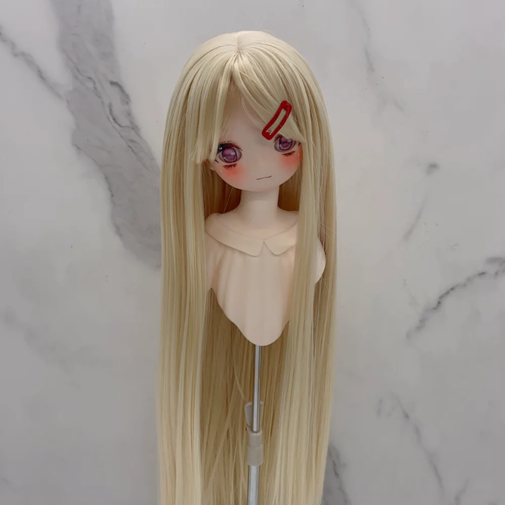 

1/3 & 1/4 & 1/6 Bjd Doll Wig High Temperature Silk Long Straight BJD Doll Hair with Bangs False Hair Doll Hair Wig Girls Toy