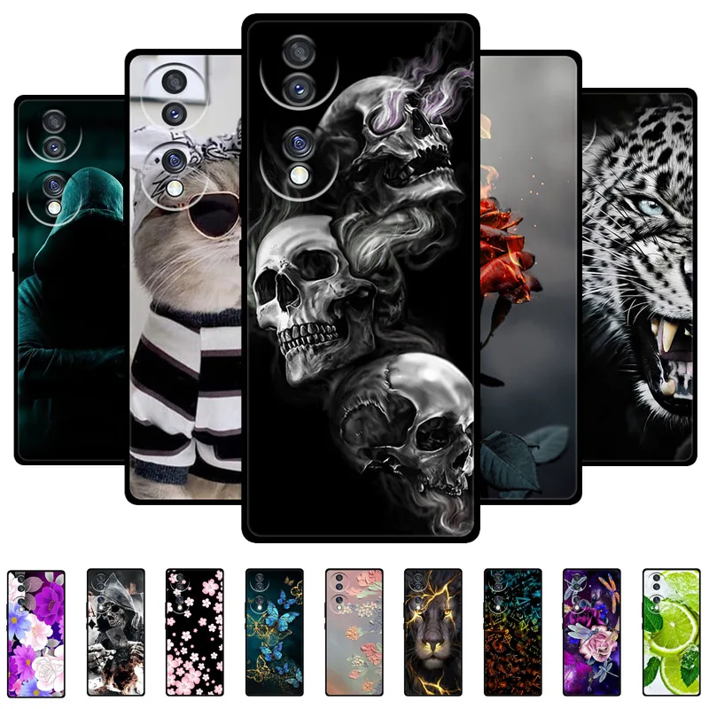 Case For Honor 70 5G Cover Honor 70 Pro Soft Silicone Phone Back Funda For Huawei Honor 70 Lite Case Para Honor70 Pro Plus Paint