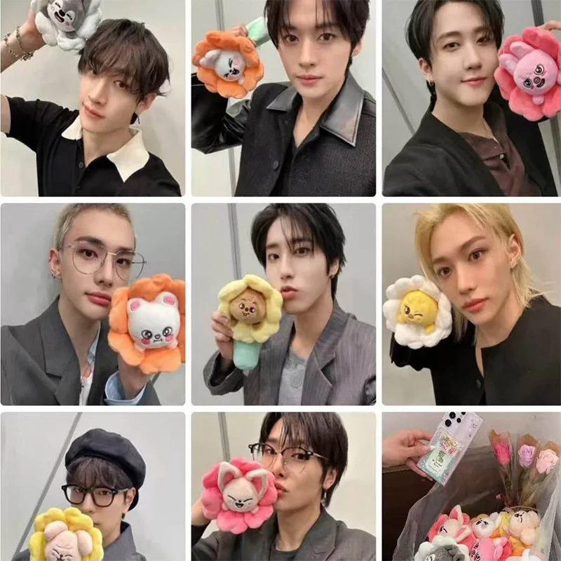 Die neue Straykids-Flash-Puppe mit dem gleichen Puppen-Skinzoo-Blumen-Federmäppchen, täglich und wöchentlich, niedliche Stützperipheriegeräte