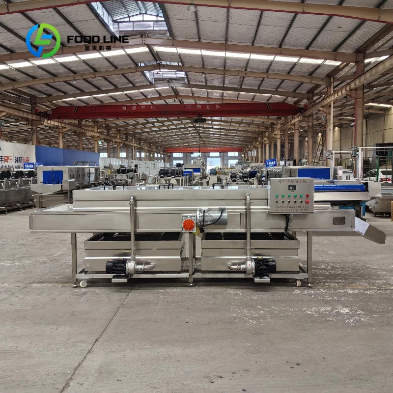 Customized Commercial Parallel Brush Roller Cleaning Machine, Potato, Ginger and Carrot Brush Cleaning and Peeling Machine