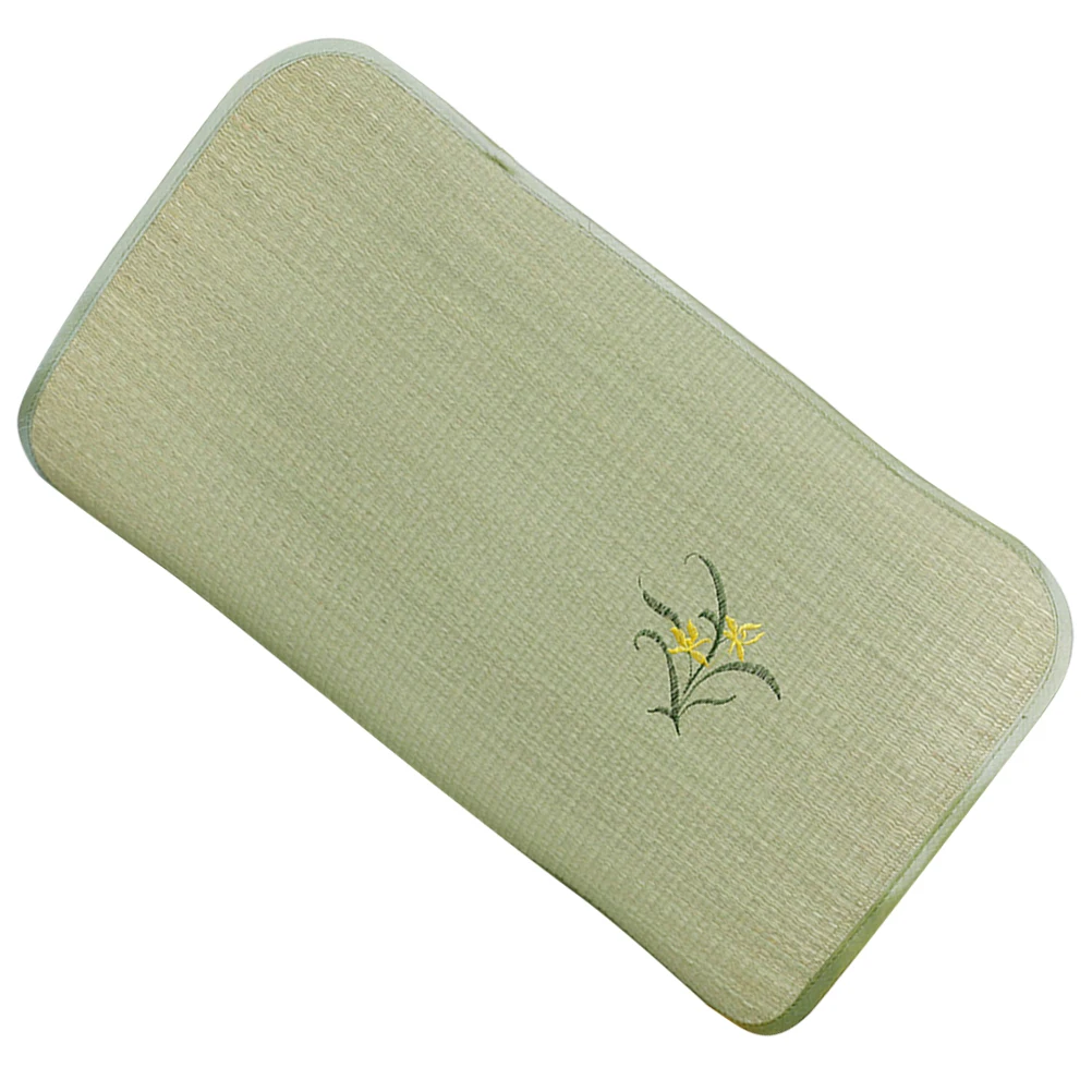 

Rectangle Cool Pillow Cover Natural Straw Mat for Summer Decorative Cushion Protector Comfortable Skin-Friendly Non-Fading Home