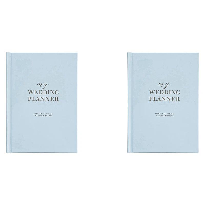 

2X Wedding Planner Book And Organiser The Complete Bridal Planning Journal For Engaged Couples A5 Hardcover Notebook