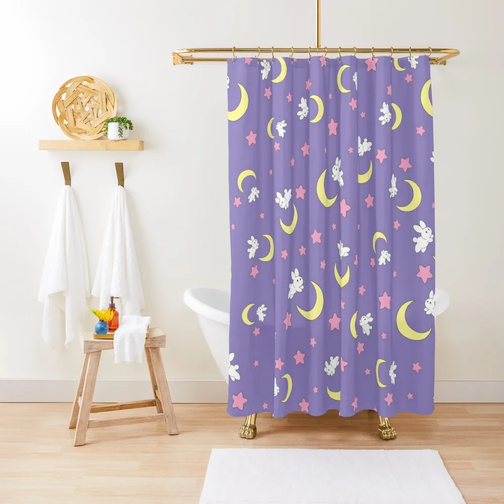 

Rabbit of the Moon Shower Curtain For Bathrooms With Beautiful Designs Cover Bathroom For Shower Curtain