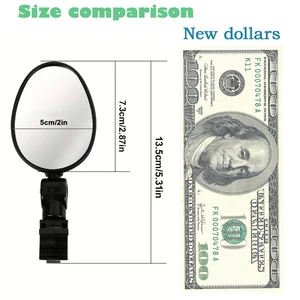 2 pcs Bicycle rearview mirror 360 degrees adjustable rotary universal cycling guiding mirrors rearview mirrors for MTB road bike 10 Main Sales Mirror Rearview Mirror - №7