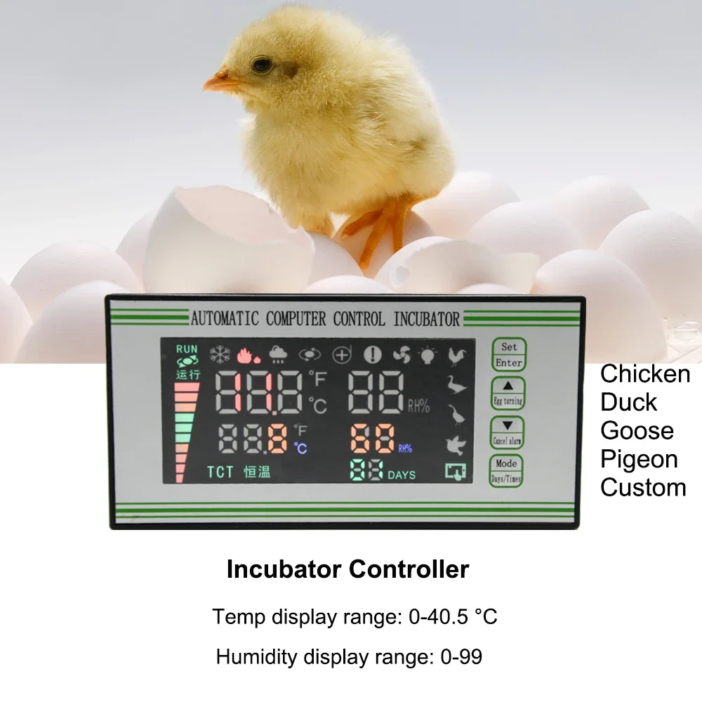 Professional Egg Incubator Controller XM-18S Smart Thermostat Full Automatic Temperature Humidity Control AC110V-220V