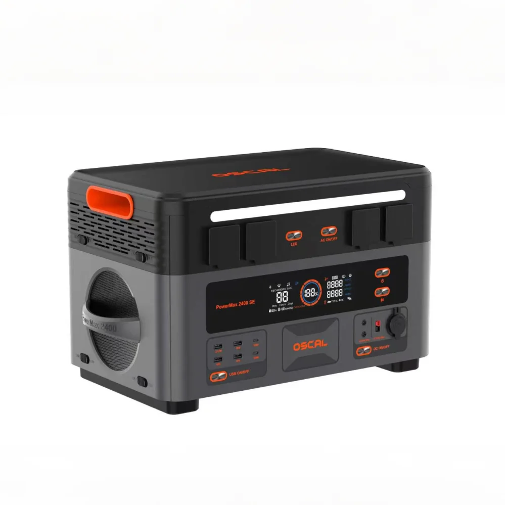 Oscal PowerMax 2400SE Tragbare Powerstation 2016Wh 2400W Outdoor-Generator 3500+ Zyklen LiFePO4