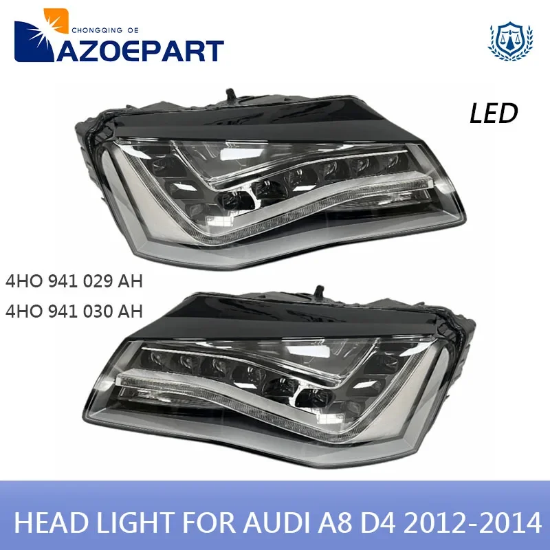 LED Headlight Head Light Lamp for Audi A8 D4 2012 2013 2014