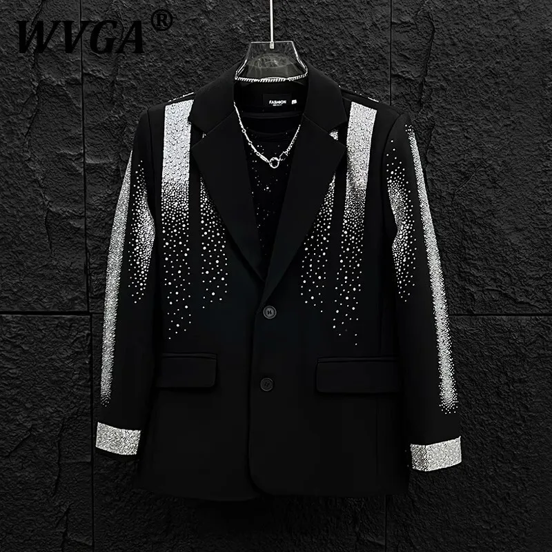 

WVGA, осенне-зимний новый мужской уличный пиджак Heavy Hot Diamond Starry Sky, элитный нишевый стильный повседневный пиджак Ins W9208