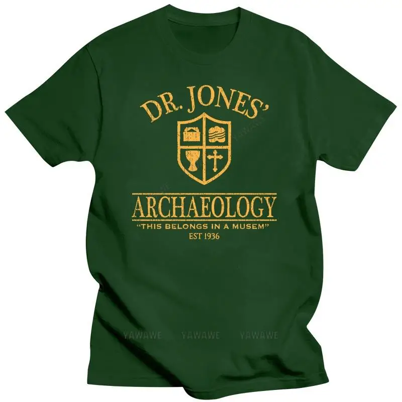 492 Dr. Jones Archaeology Mens Tops Tee fashion T Shirt Funny 80s Movie Costume Party Indiana New T-Shirt Classic Custom Design