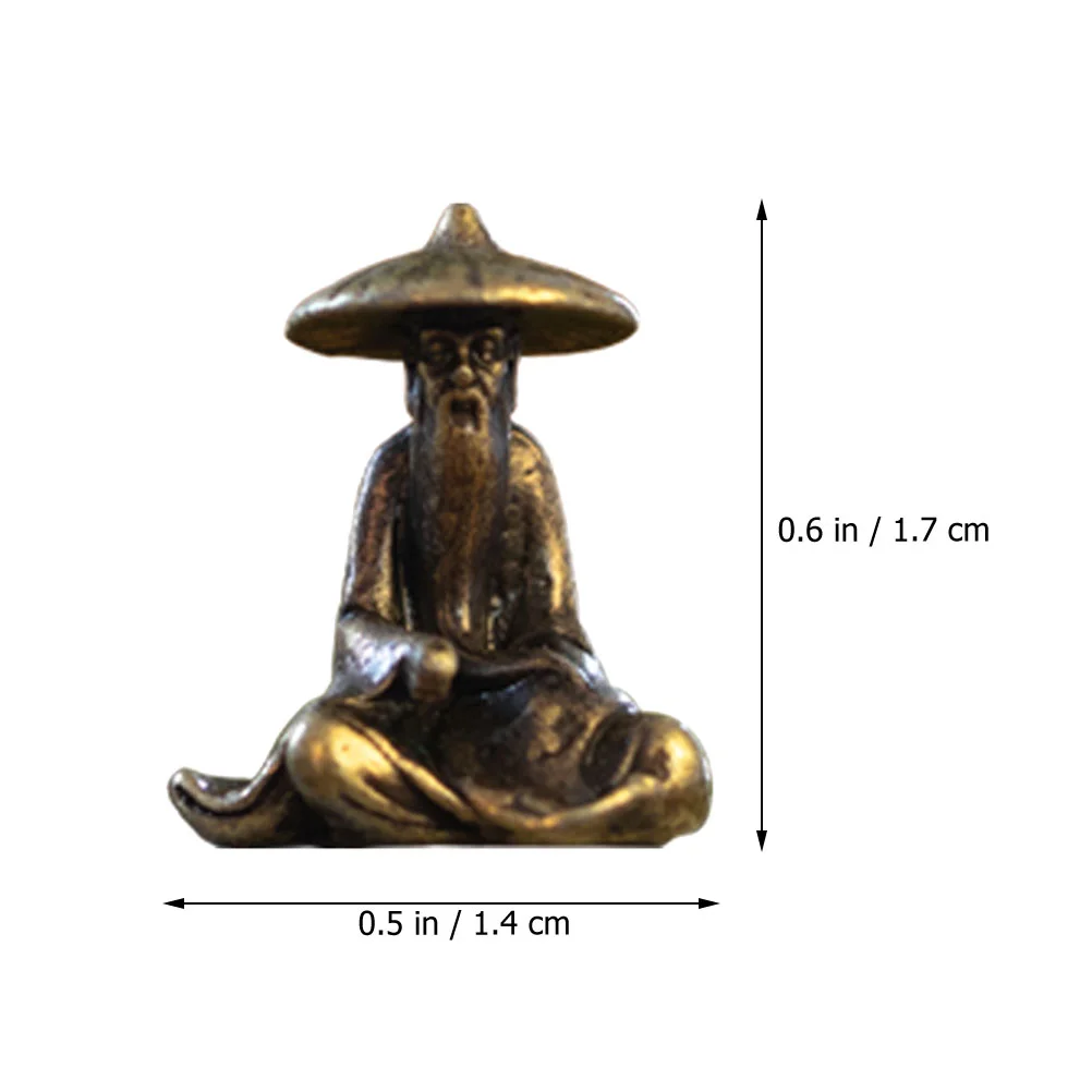 Fishing Statue Decoration Alloy Fisherman Ornament Home Decors Modeling Aquarium Figurines Sculpture