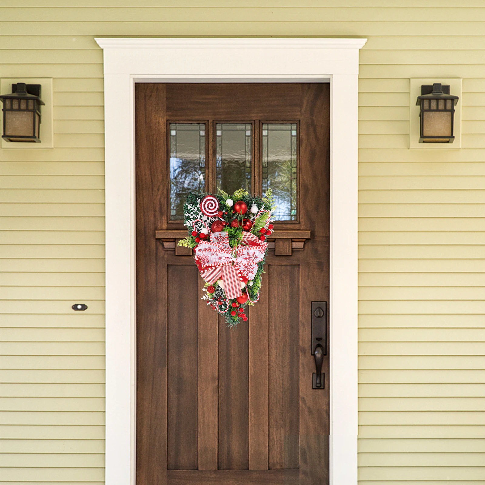 

Christmas Pendant Xmas Decorations Lifelike Tree Ornament Cheerful Atmosphere Party Favors Window Door Stair Decoration