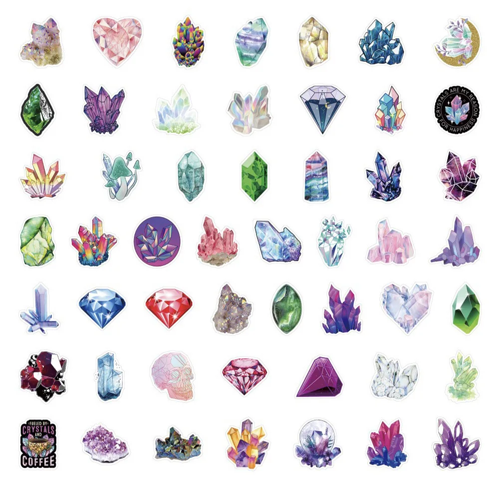 10/30/50/100PCS Colorful Magic Crystal Cartoon Sticker DIY Snowboard Laptop Luggage Cartoon Graffiti Decals Sticker For Kid Toy