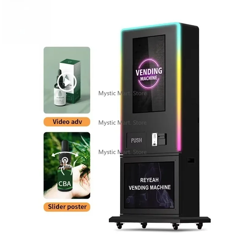 32-Inch Advertising Touch Screen CBD Vending Machine | Cashless Payment + ID Age Verification