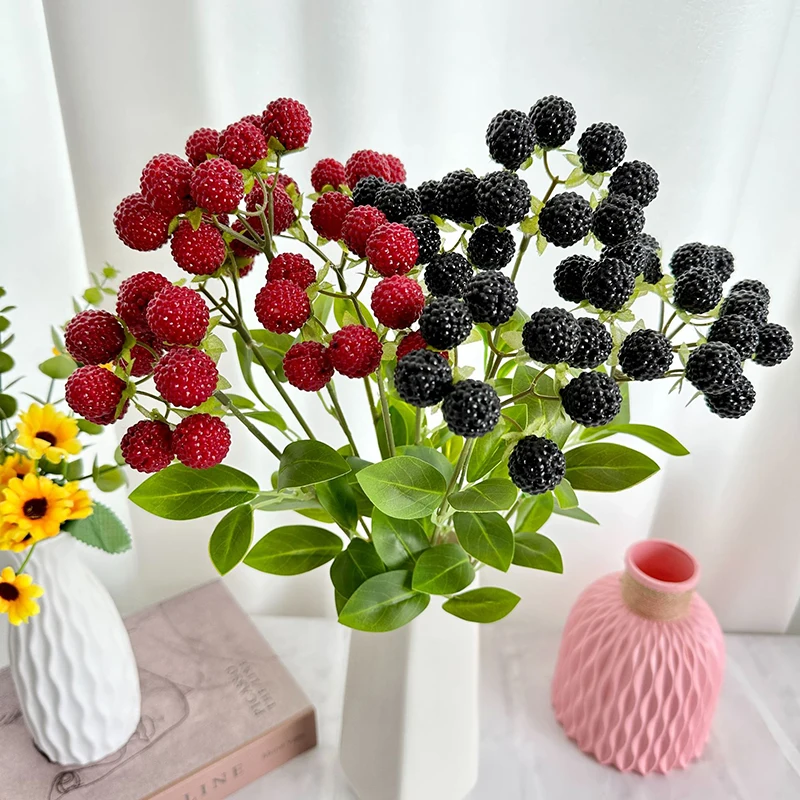 

45cm Simulated Wild Fruit Bouquet Handmade Flower Arrangement Home Hotel Decoration Plant Simulation Flowers Desktop Fake Flower