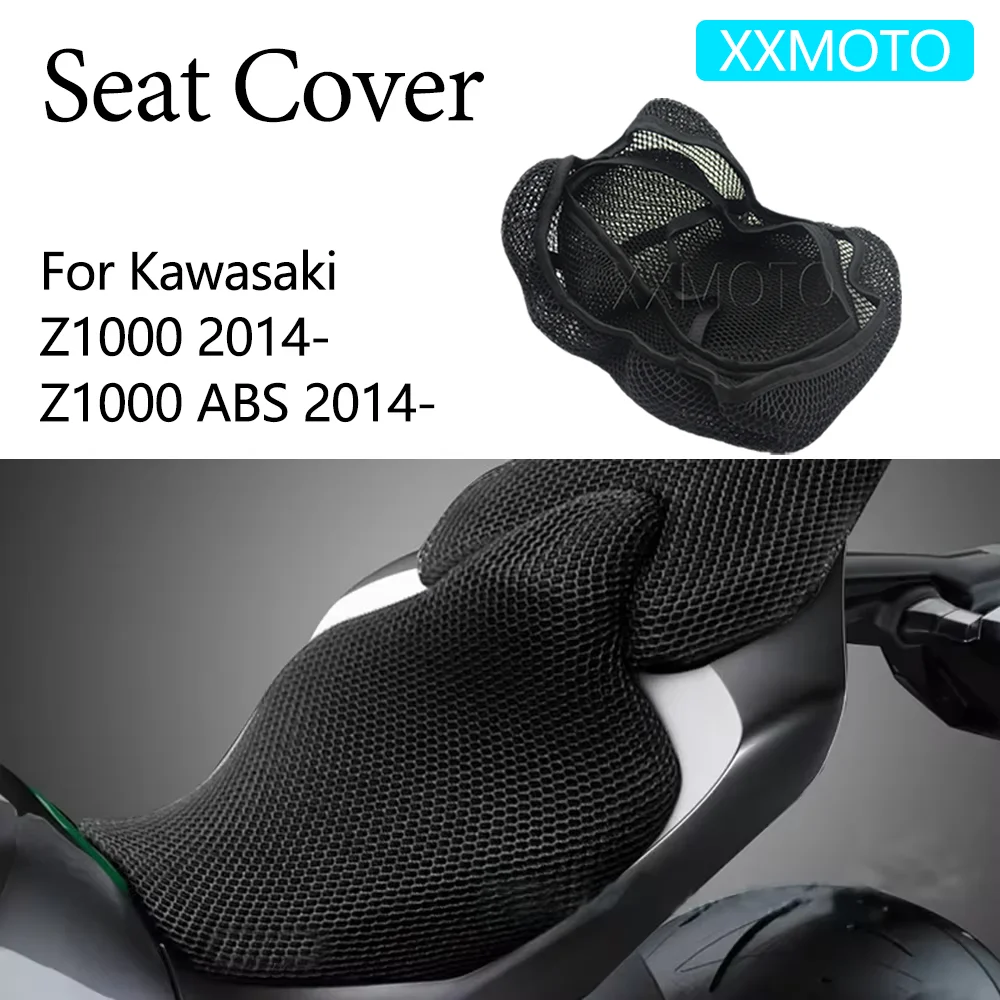 

For Kawasaki Z1000 Z 1000 ABS Motorcycle Seat Cover Heat Insulation 3D Mesh Fabric Breathable Non-Slip Protection Cushion