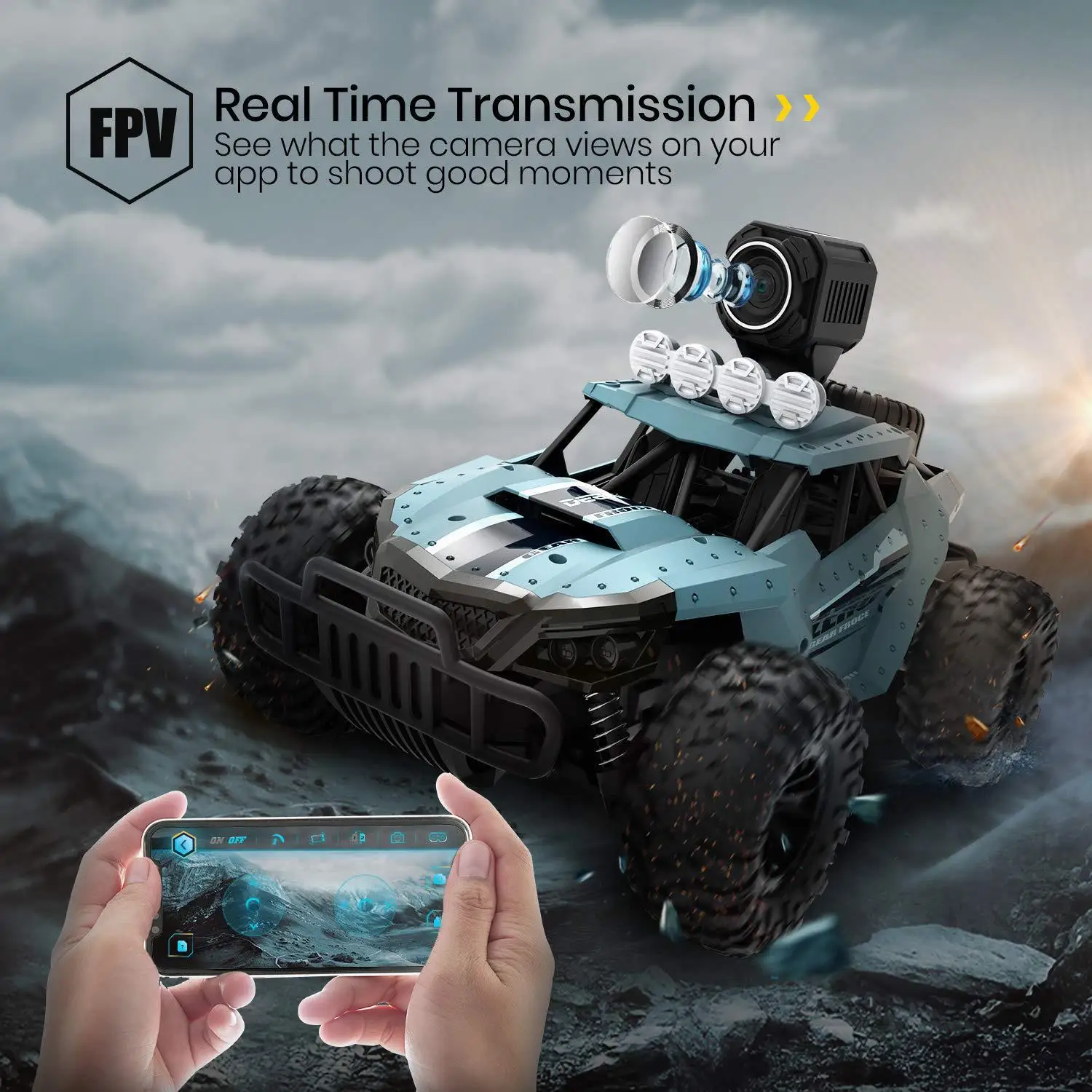 Hot selling new RC1:16 720P HD FPV camera HD car toy