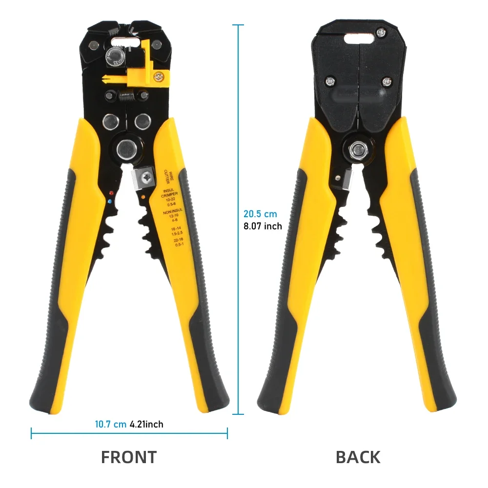 Crimper Cable Cutter Adjustable Automatic Wire Stripper Multifunctional Stripping Crimping Pliers Terminal Hand Tool Pliers New