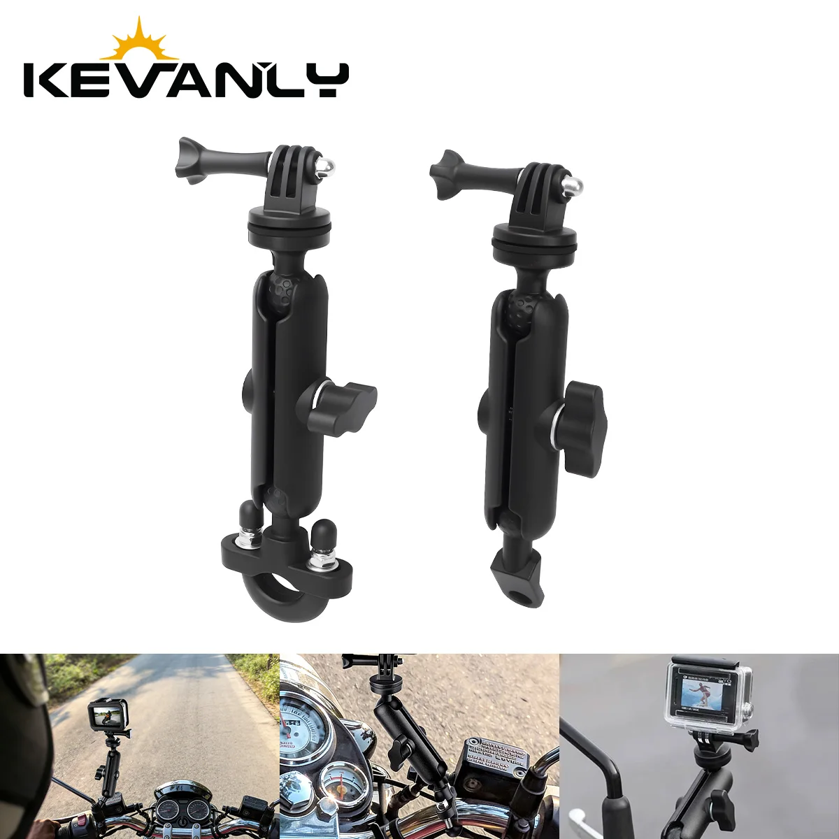

Motorcycle Bicycle Sports Camera Phone Holder Handlebar Mirror Mount Bracket For GoPro/DjI/Insta 360 action cameras/phones