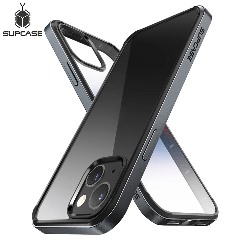 SUPCASE For iPhone 13 Case 6.1 inch (2021 Release) UB Edge Slim Frame Cover with TPU Inner Bumper & Transparent Back Case