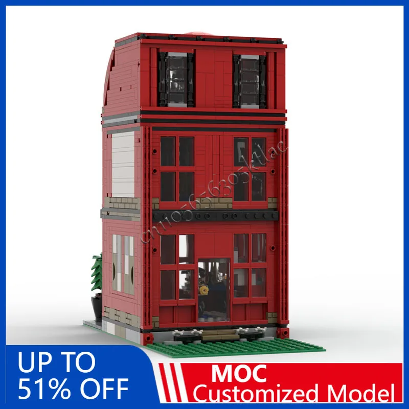 Nuovo 1441PCS Personalizzato MOC City Street Scena Unico Meccanico Modello di Casa Costruire Tecnologia FAI DA TE Mattoni di Montaggio Giocattolo Regali di Festa