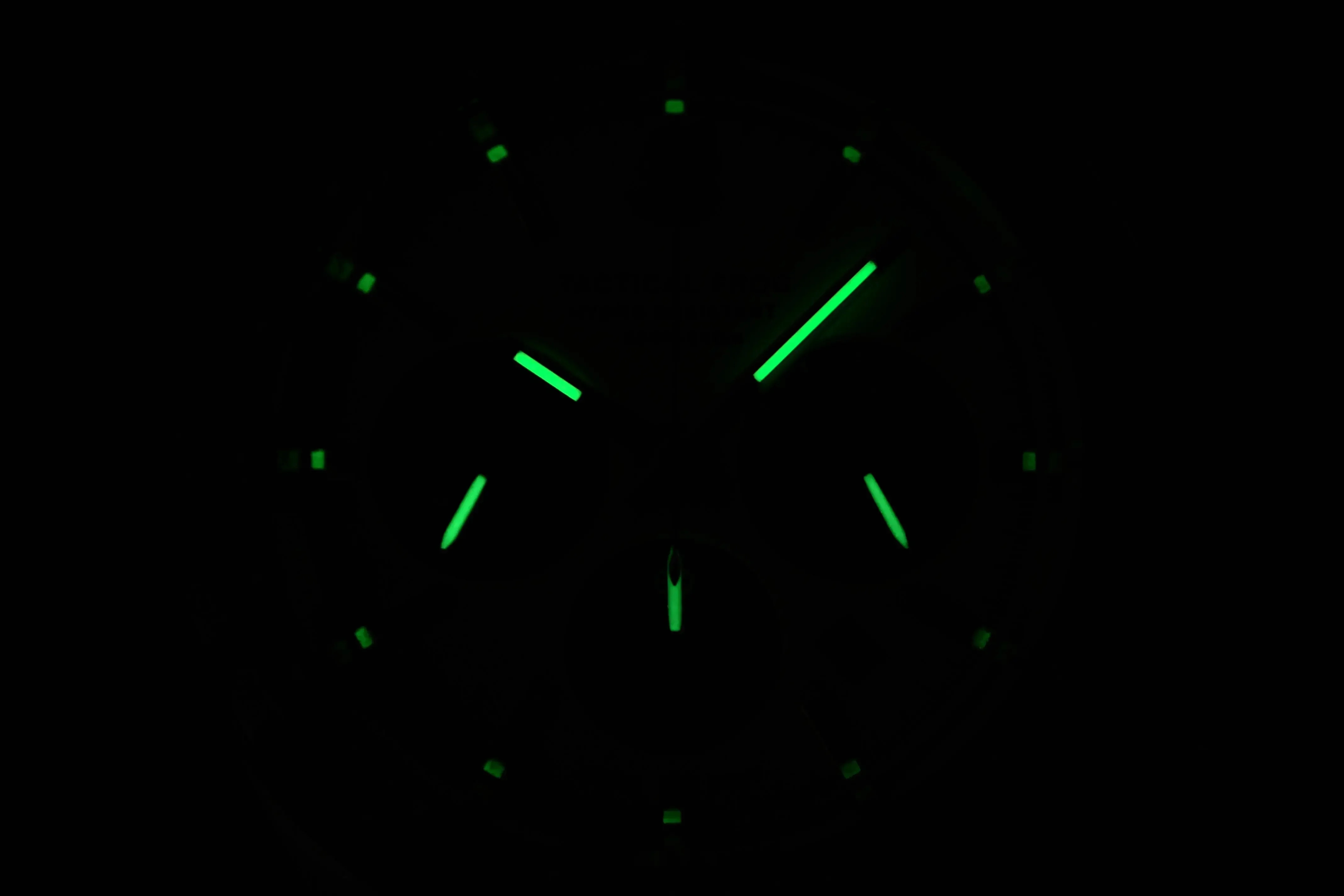 Tactical Frog 41mm Men's Timing Watch VS75 Solar Quartz Movement Waterproof Sapphire Green C3 Luminous Quartz Watches view 6
