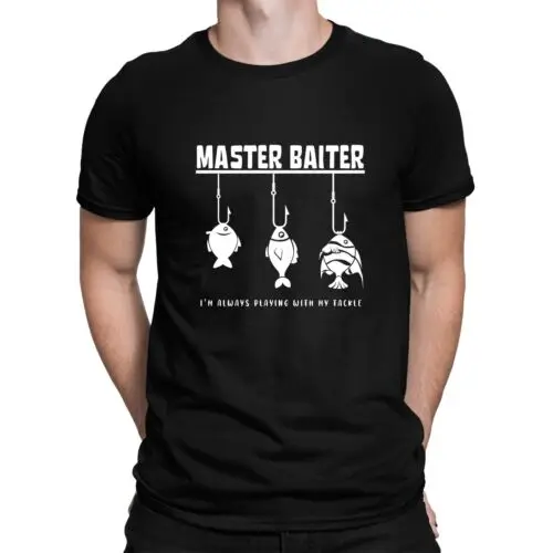 Master Baiter Fishing T-shirt Funny Fisherman Gift Fish Angler Angling Uncle Dad