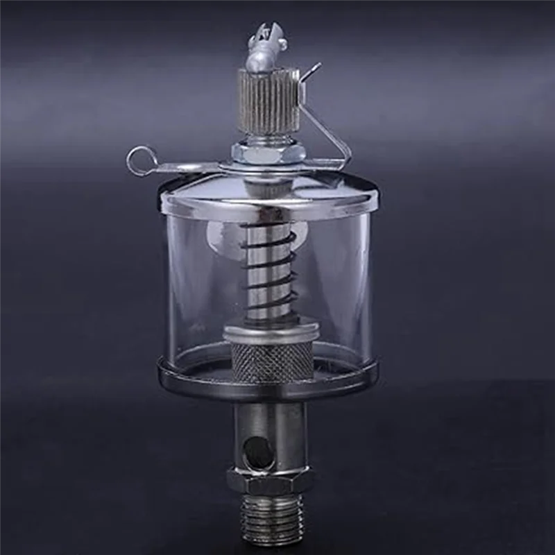 AEE2-5PCS 50ML Engine Oil Gravity Drip Injectors, Needle Valve Oil Cups, Glass Oil Cups, Machine Tool Oil Cups Durable