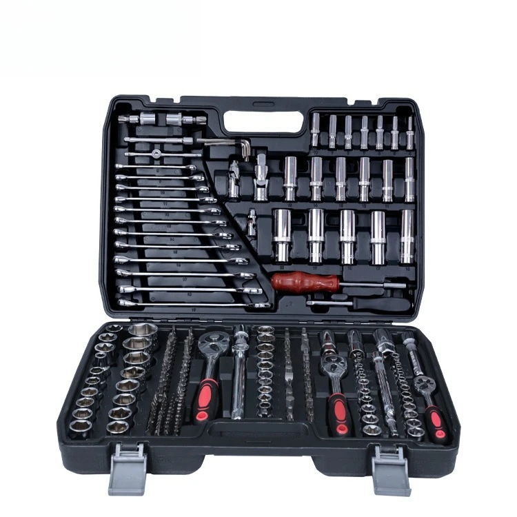 216-piece set 24-tooth multi-functional sleeve ratchet dual-purpose wrench 72-tooth home auto repair toolbox hardware set
